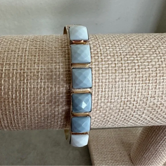 Multistone sterling silver cuff bracelet by Jay King - Picture 2 of 13